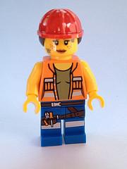 LEGO Minifigure-Gail the Construction Worker-Collectible Minifigures / The LEGO Movie-COLTLM-9-Creative Brick Builders